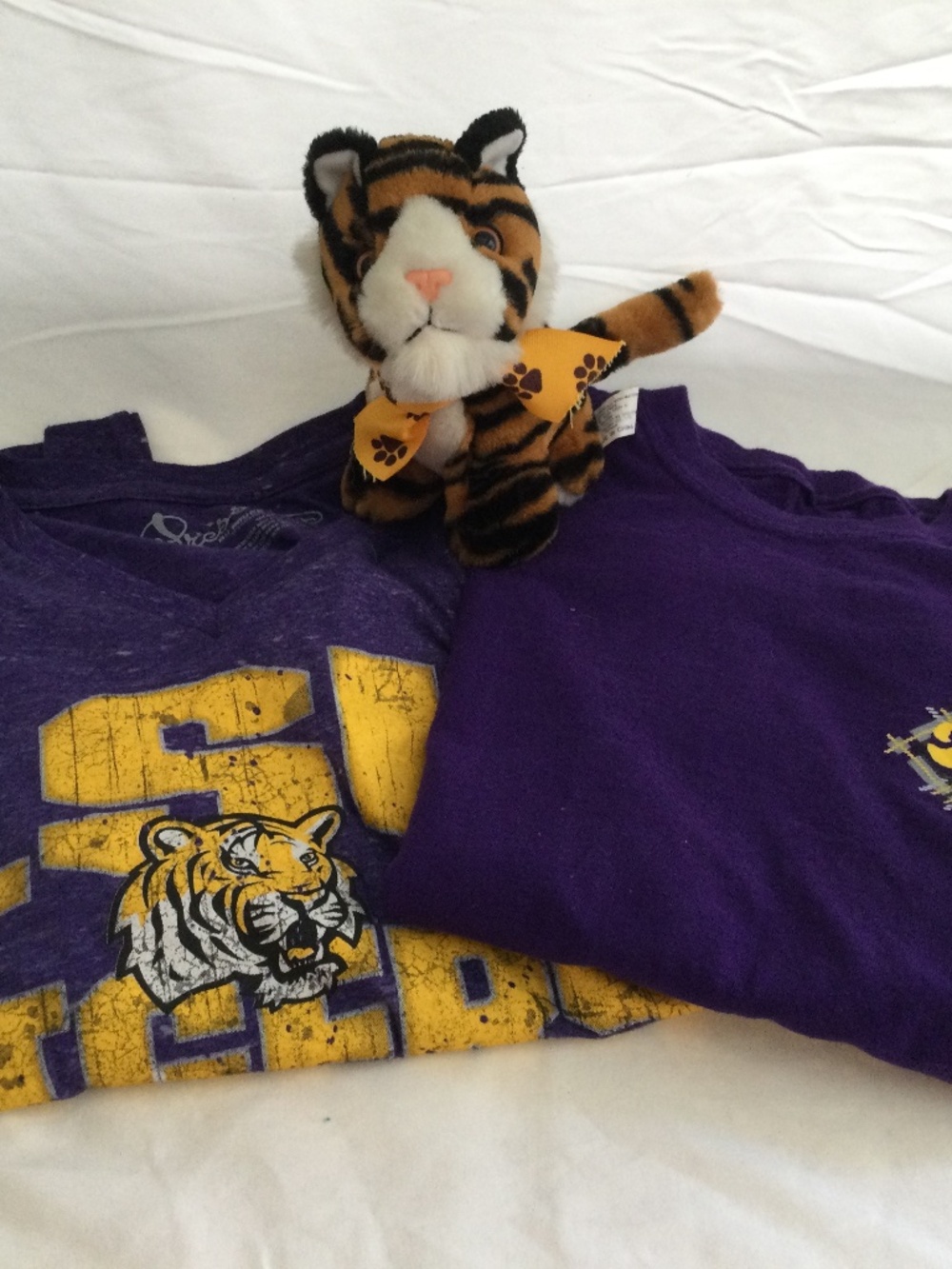 2 Purple T-Shirts, 1 Short Sleeve, 1 Long Sleeve, Small